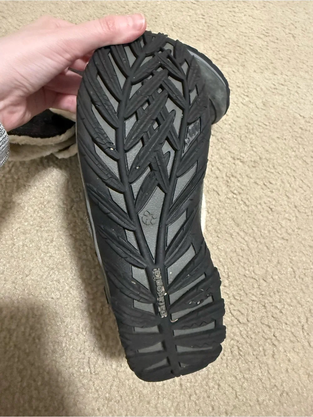 Patagonia Gray Winter Shearling-Lined Boots